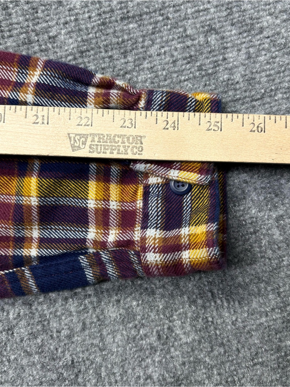 Patagonia Fjord Flannel Mens L Blue Plaid Button-Up Shirt Organic Cotton 53947 - Picture 8 of 8